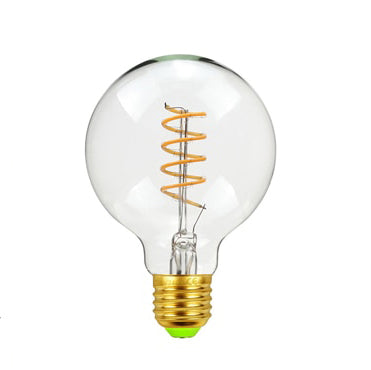 Skorter | Vintage Industrial 8cm LED Edison Globe with Spiral Filament Pattern