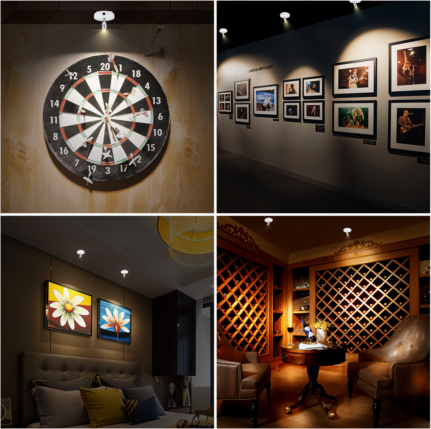 Skorter | VividBeam | Mini Dimmable LED Spotlight | Wireless Accent Lighting for Home & Office