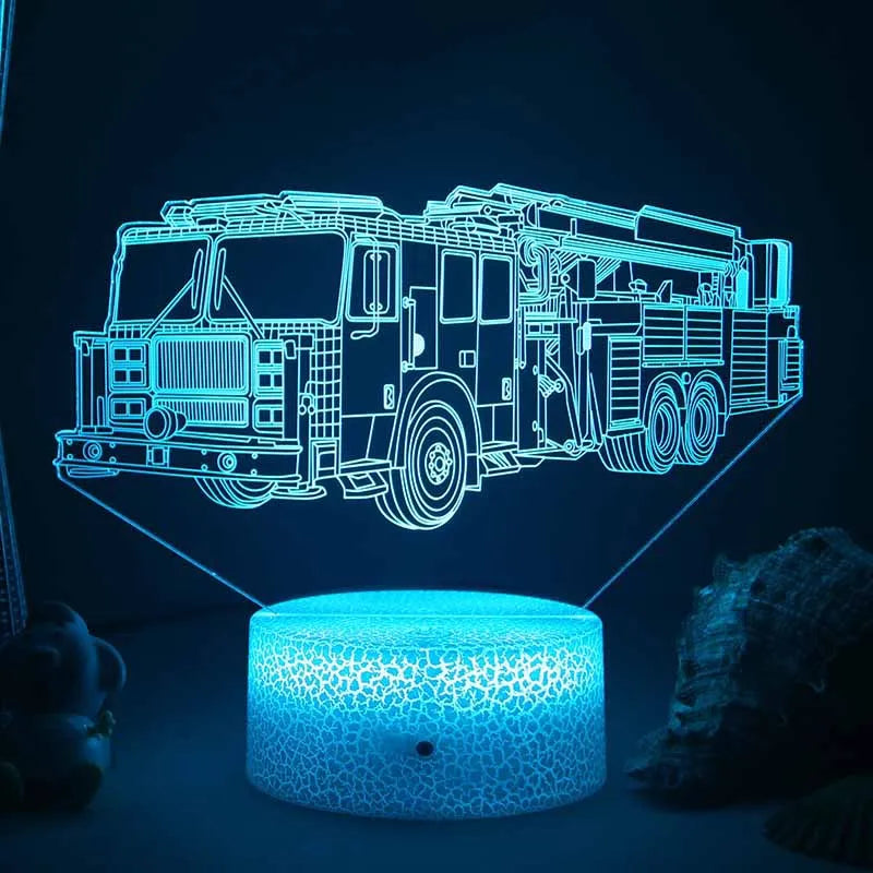 Skorter | Lumi3D - LED Night Light with 3D Illusion for Kids' Room, USB Rechargeable