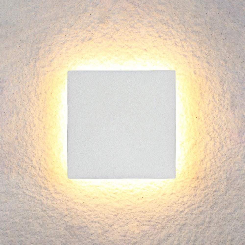 Skorter | LunaGlow - Minimalist LED Wall Lamps Black Metal for Garden and Hallway