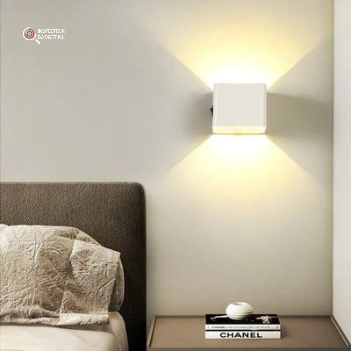 Skorter | Wireless Rechargeable Wall Lamp | Adjustable Up & Down Light, USB Powered for Home Decor & Cozy Ambiance