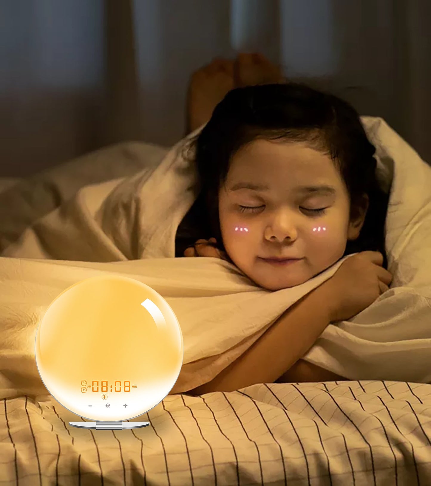 Sunrise Alarm Clock White Noise Sound Machine 7 Colors Night Light for Kids & Adult