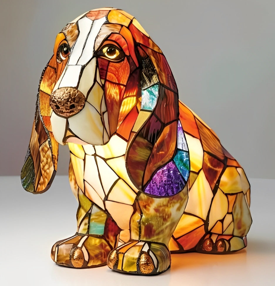 Skorter | GlowPaw Dog Tribute Lamp – Handmade Acrylic Night Light for Dog Lovers (USB Powered)