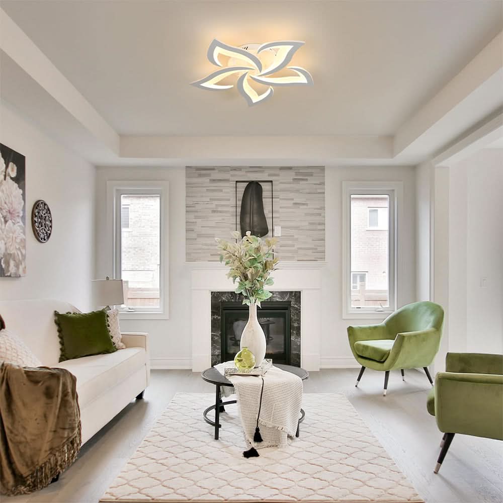 Skorter | Modern Flower-Shaped LED Ceiling Light for Home Décor