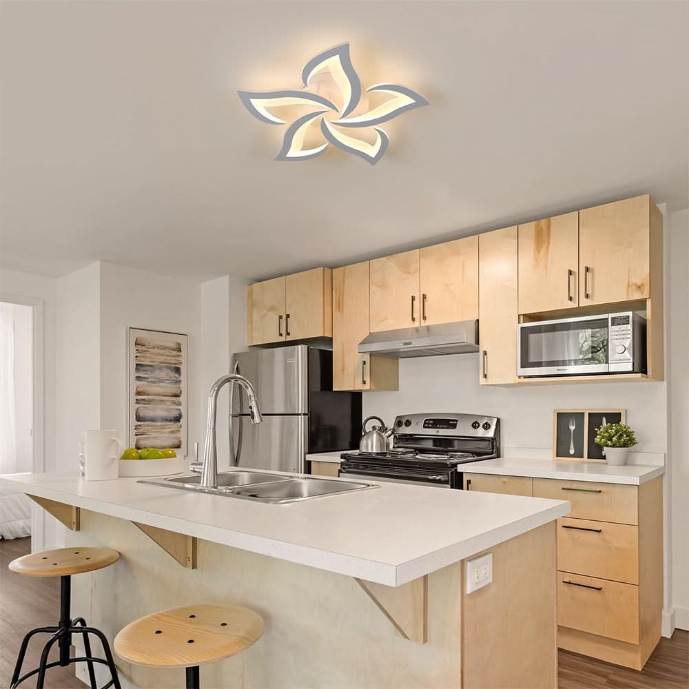 Skorter | Modern Flower-Shaped LED Ceiling Light for Home Décor