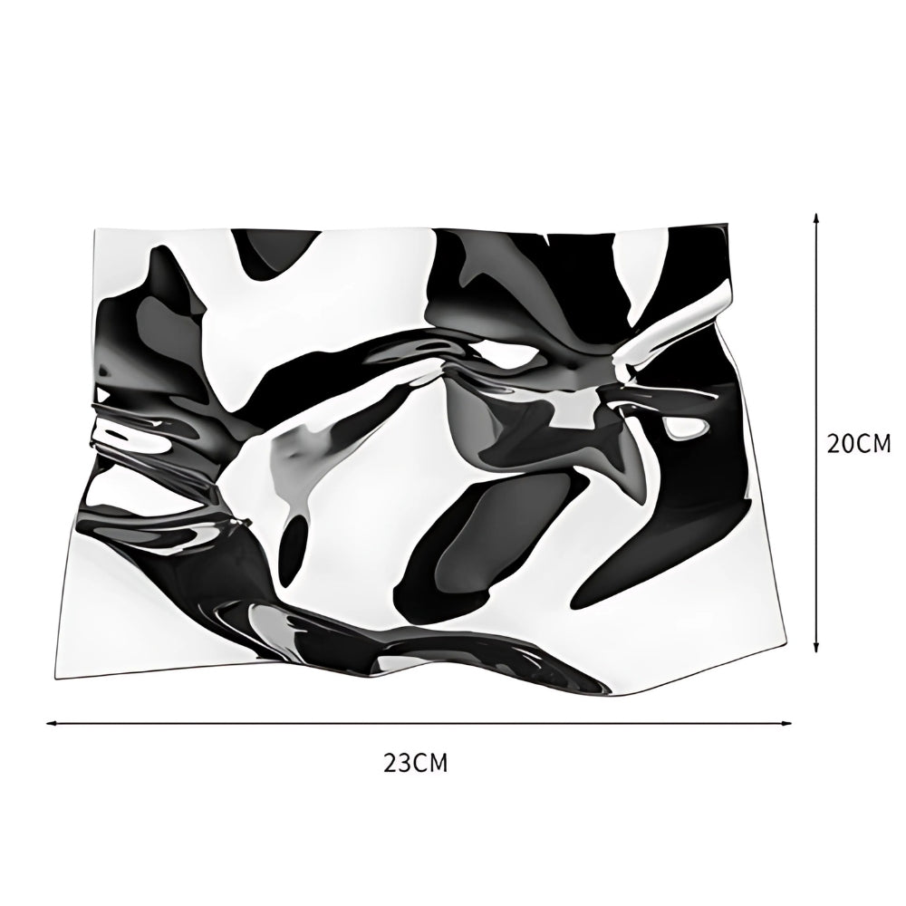 Skorter | Wrinkled Stainless Steel Obsidian Tray