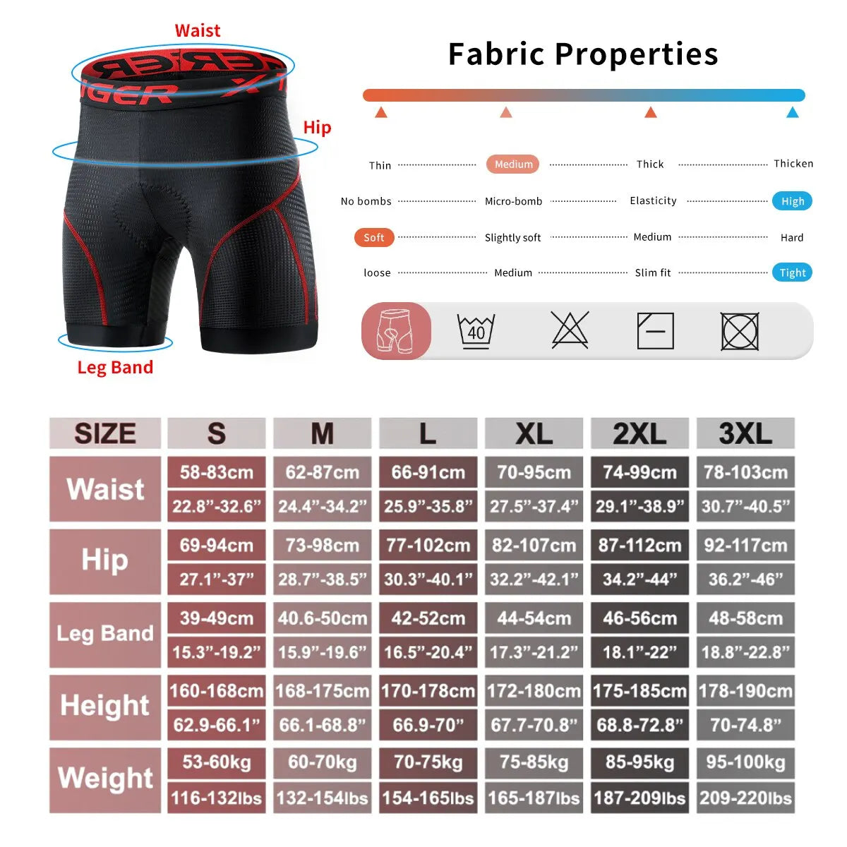 Skorter | Breathable Mesh Cycling Shorts with Gel Padding | Shockproof Cycling Shorts for Men