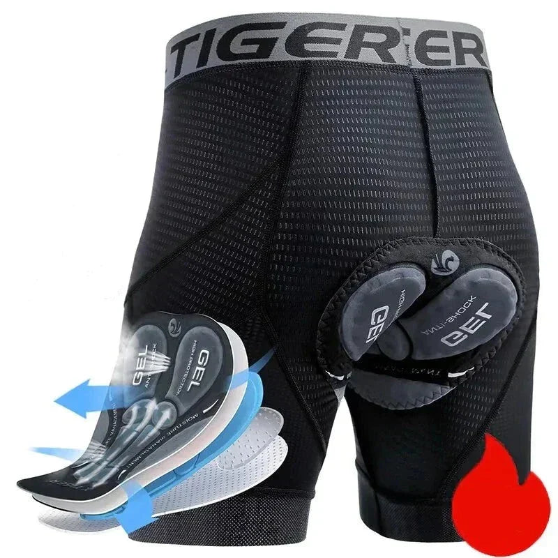 Skorter | Breathable Mesh Cycling Shorts with Gel Padding | Shockproof Cycling Shorts for Men