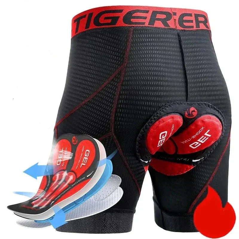Skorter | Breathable Mesh Cycling Shorts with Gel Padding | Shockproof Cycling Shorts for Men