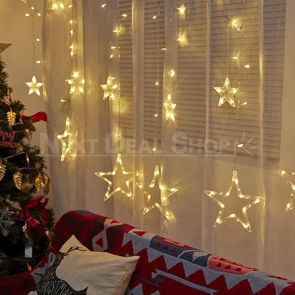 Skorter | XMAS LED Star Curtain Lights