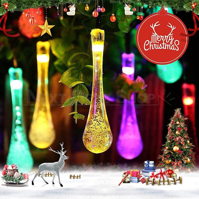 Skorter | XMAS Solar Powered Raindrop Light String
