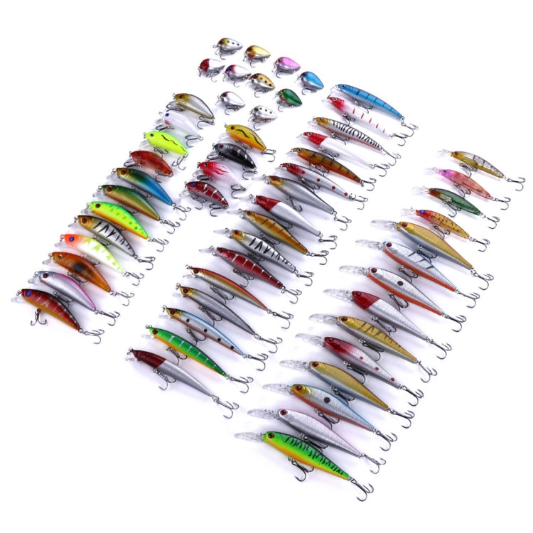 Skorter | HENGJIA Set056 56 PCS Sequin Set Metal Sequins False Bait Fresh Sea Bass Fishing Bait Set, Length: 3 to 10cm, Bagged