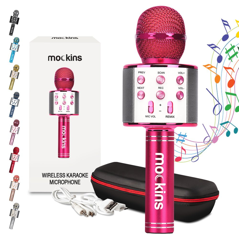 Skorter | Portable Karaoke Microphone - Microphone with Built-in Bluetooth Speaker - Compatible with IOS and Android Devices