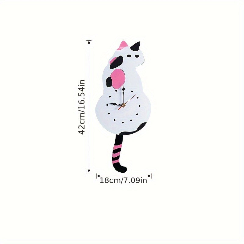 Skorter | SwingTail - Swingtail Cat Wall Clock with Silent Mechanism