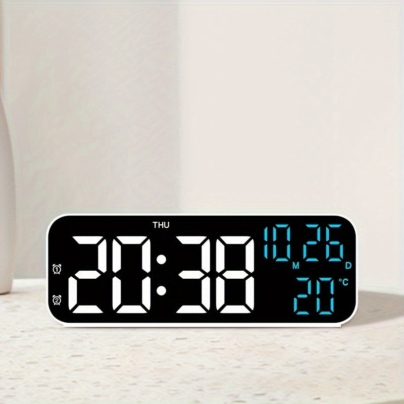 Skorter | DeskTime - Digital USB Desk Clock with Date and Temperature Display