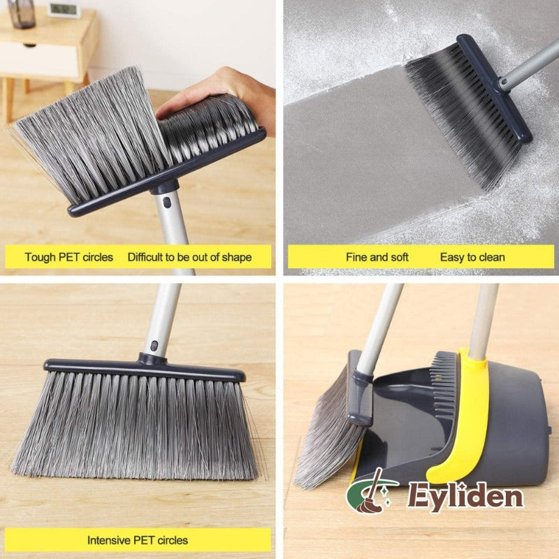 Skørter | Broom Plastic Shovel Set Brush 52" Broom Lightweight Dark Grey
