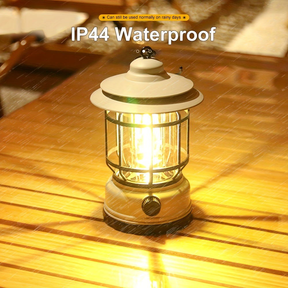 Skorter | RetroLight - Dimmable Outdoor Camping Lantern with USB, Rechargeable LED Lighting