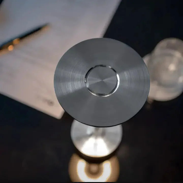 Skorter | Cordless LED Table Lamp in Galvanized Metal