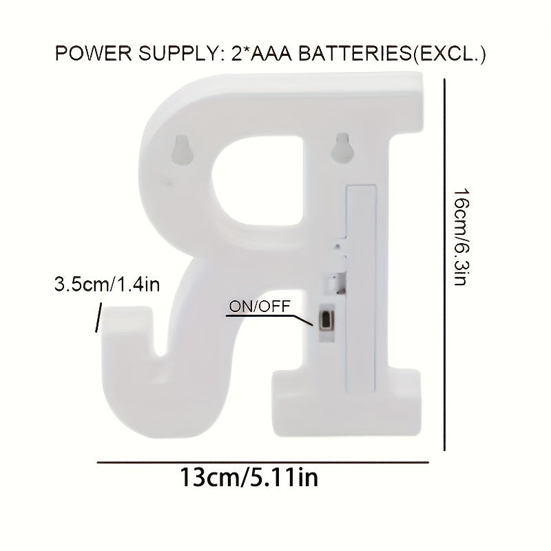 Skorter | AlphaGlow - LED Decorative Letter Light with Battery Operation