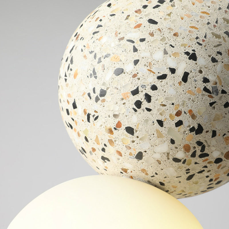 Skorter | Aurora Small Modern LED Ceiling Lamps - Black and White Glass for Dining Table