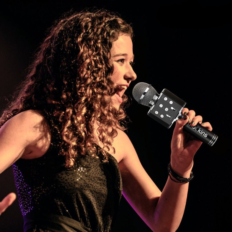Skorter | Portable Karaoke Microphone - Microphone with Built-in Bluetooth Speaker - Compatible with IOS and Android Devices
