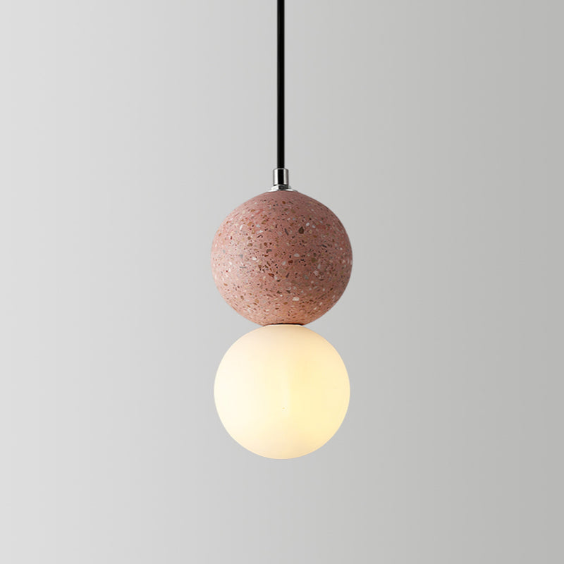 Skorter | Aurora Small Modern LED Ceiling Lamps - Black and White Glass for Dining Table