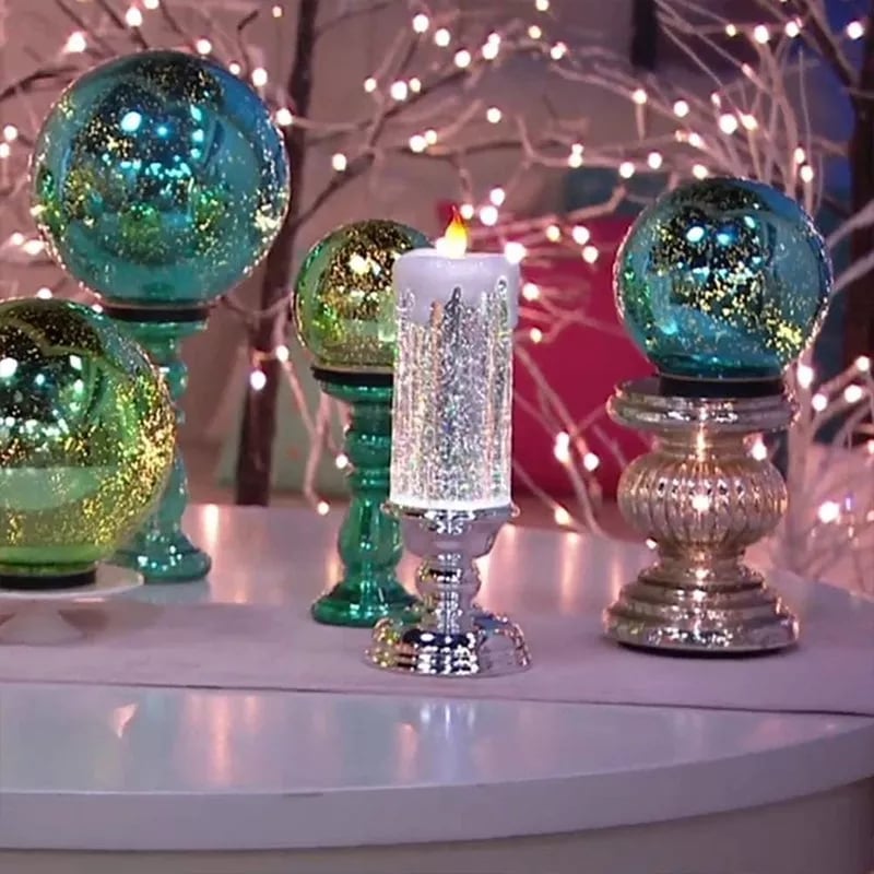 Skorter | LED Christmas Candles  With Pedestal