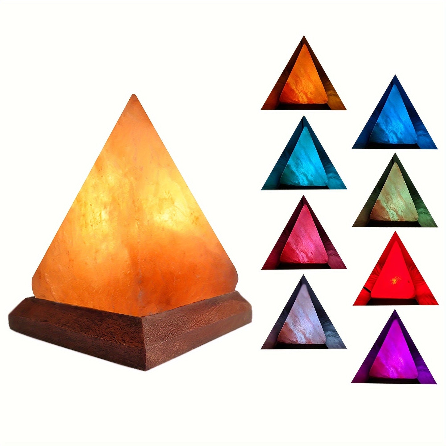 Skorter | Salt lamp - Handcrafted Himalayan salt lamp with 8-color changing LED, USB powered