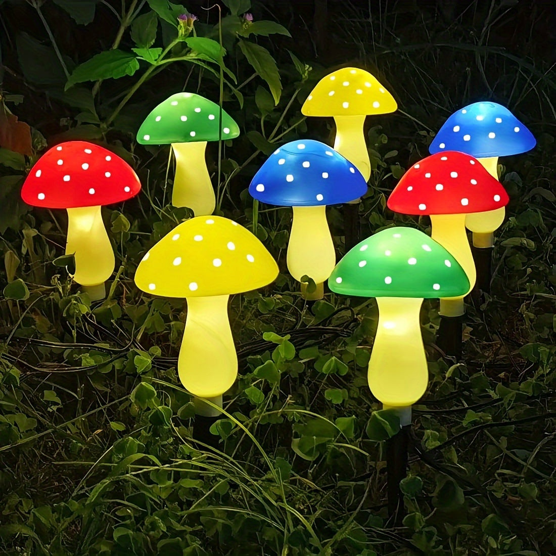 Skorter | SolarGlow - Solar Mushroom Garden Lamps with 8 Modes, Energy-Saving Decorative Outdoor Lighting