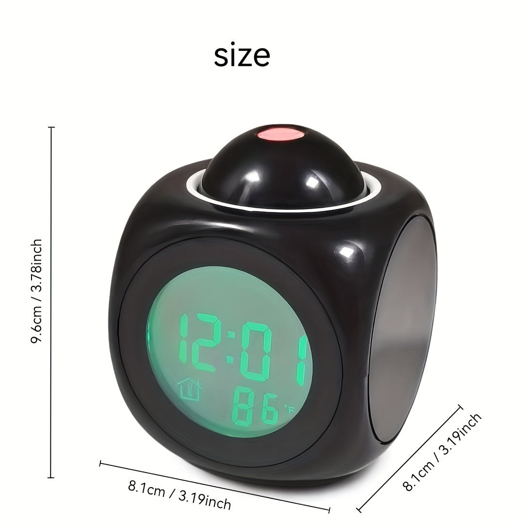Skorter | ProClock - Projector Alarm Clock with Music Alarm and Dual Alarm