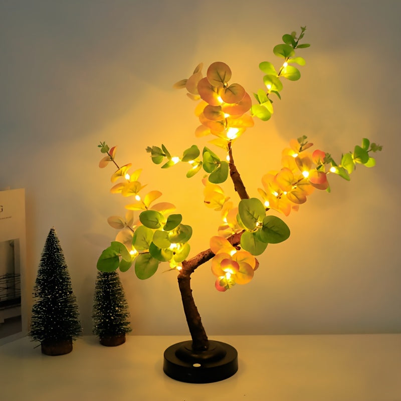 Skorter | EucalyptusGlow - LED Bonsai Tree Lamp with USB/Battery Power