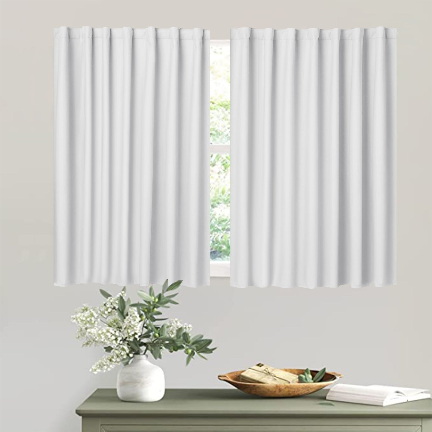 Skorter | Blackout Curtains - 2 Pieces Blackout Curtain Panels for Bedroom and Living Room