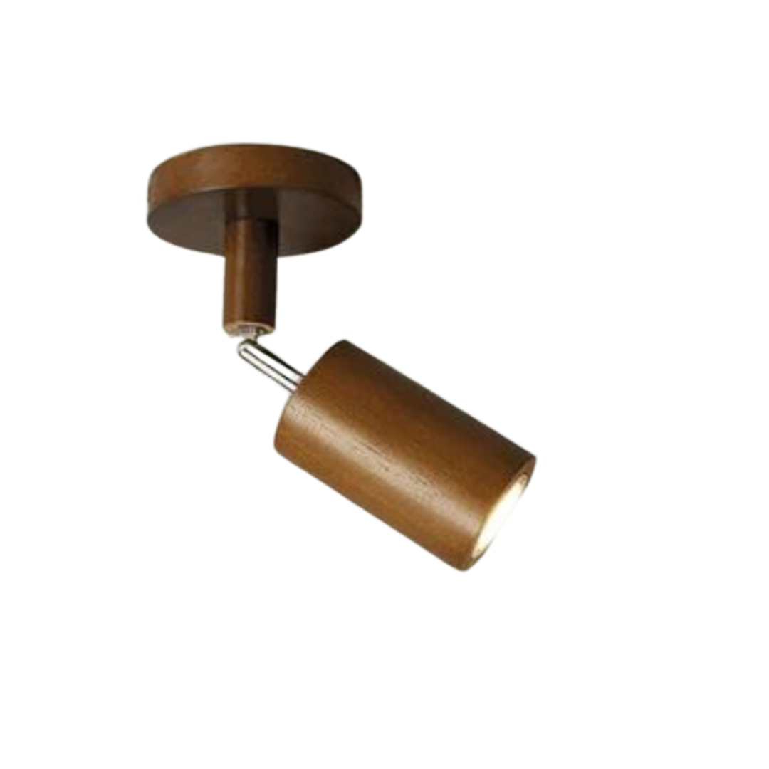 Skorter | EcoLux Adjustable Wooden Ceiling Spotlight with LED Bulb Included