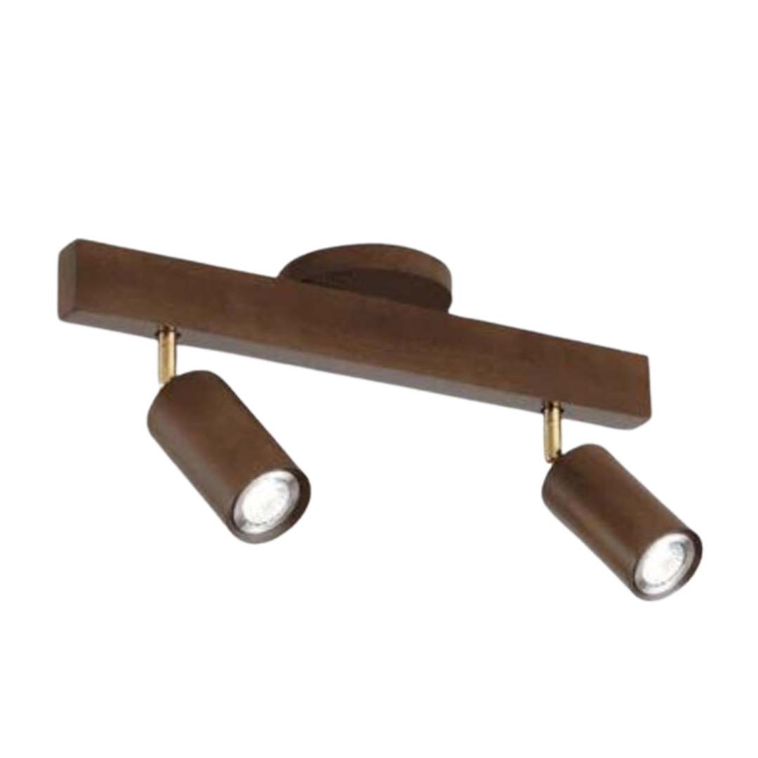 Skorter | EcoLux Adjustable Wooden Ceiling Spotlight with LED Bulb Included