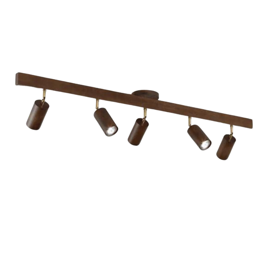 Skorter | EcoLux Adjustable Wooden Ceiling Spotlight with LED Bulb Included