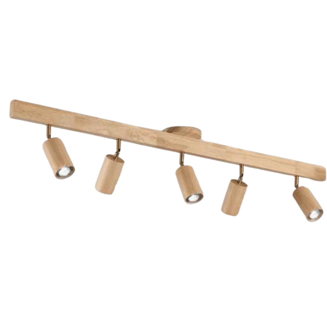 Skorter | EcoLux Adjustable Wooden Ceiling Spotlight with LED Bulb Included