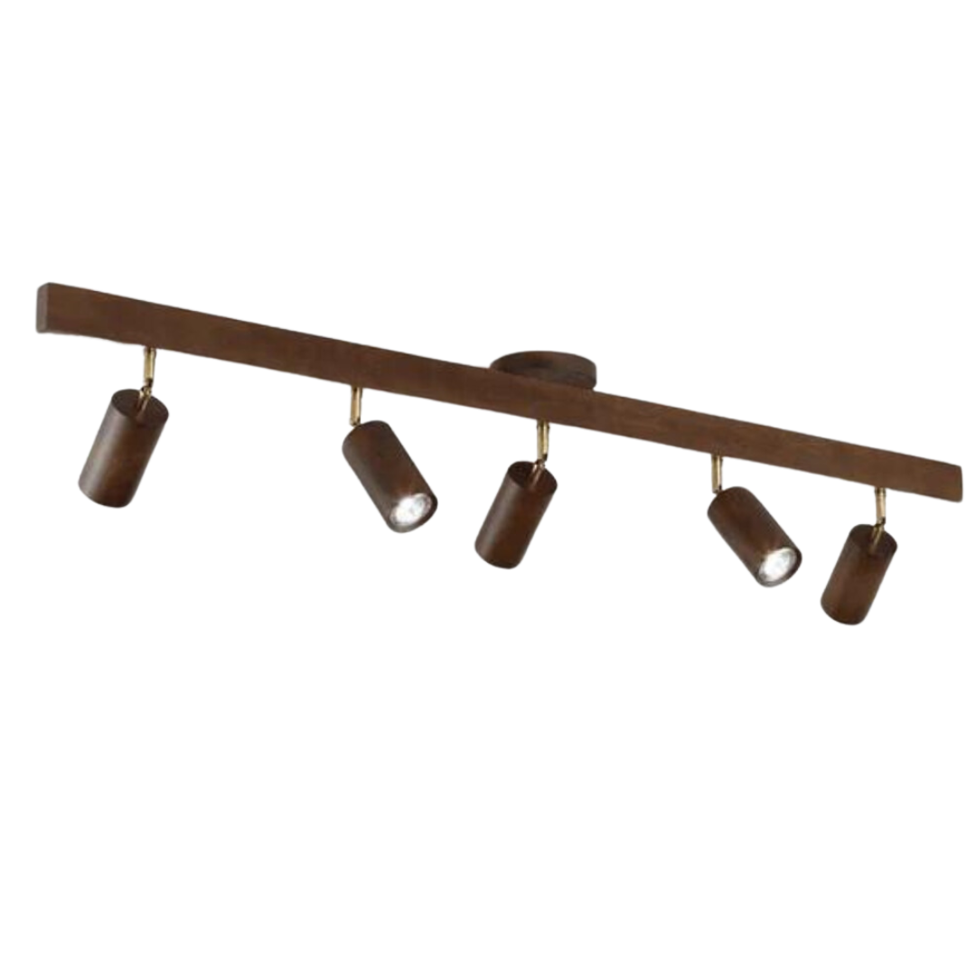 Skorter | EcoLux Adjustable Wooden Ceiling Spotlight with LED Bulb Included