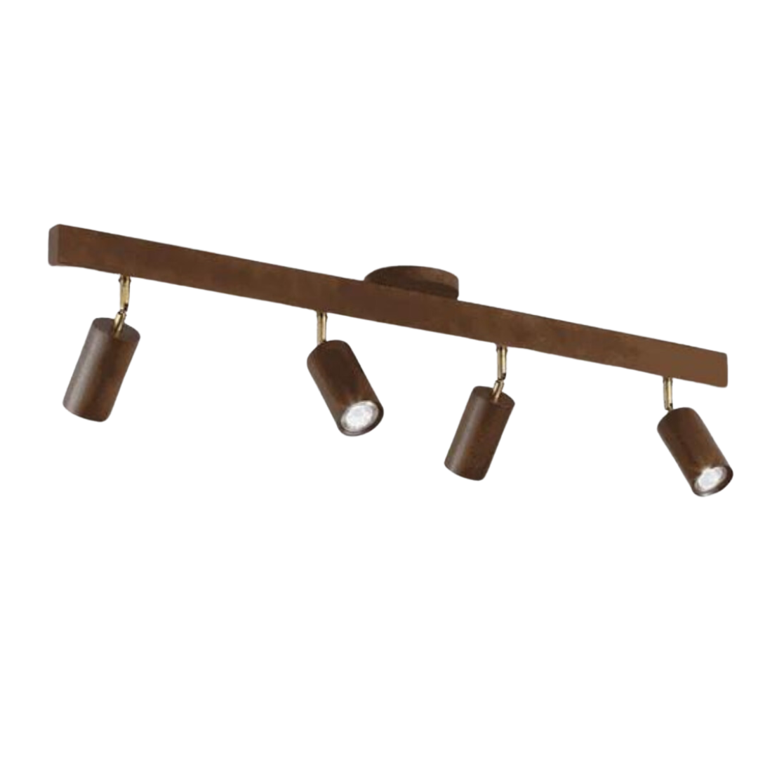 Skorter | EcoLux Adjustable Wooden Ceiling Spotlight with LED Bulb Included