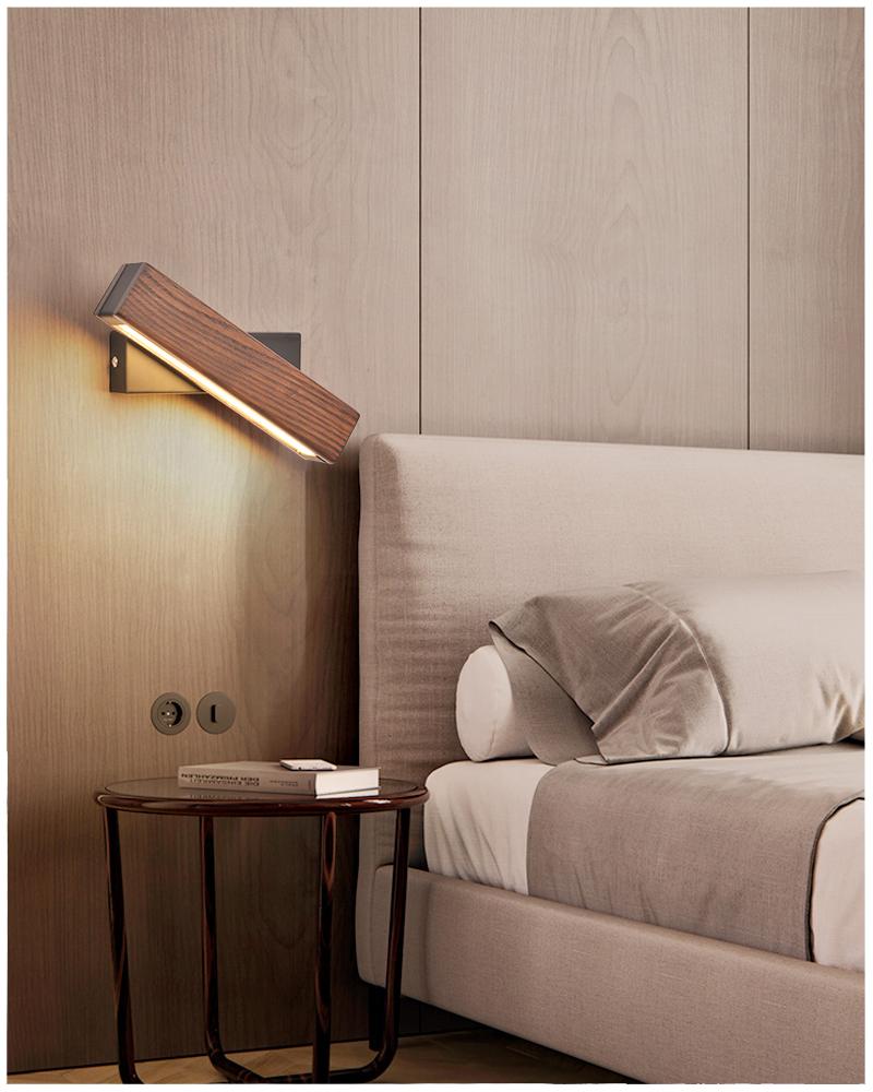 Skorter | Adjustable Wooden LED Wall Light - Jasper