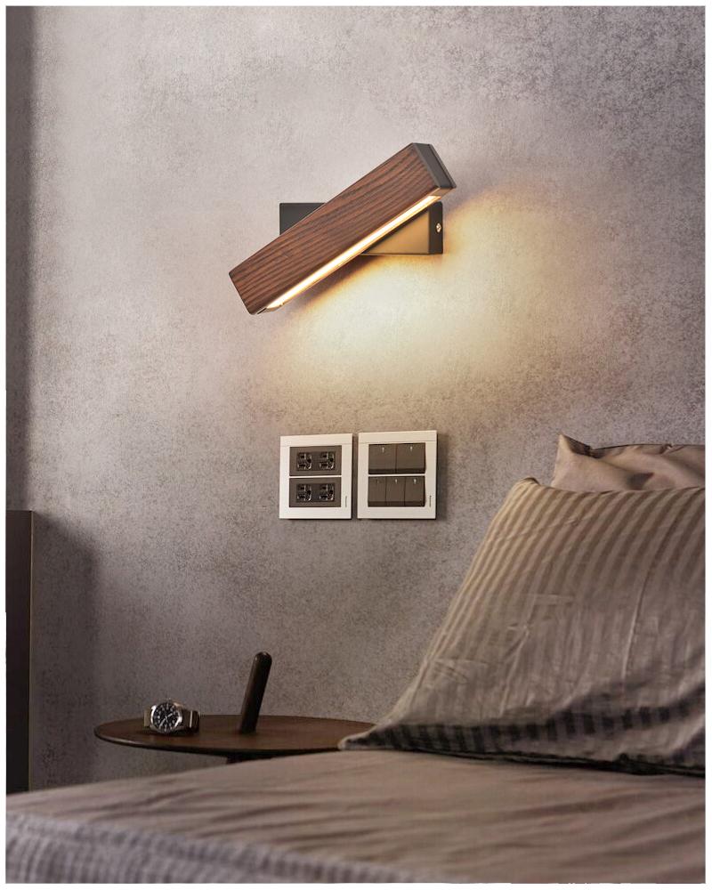 Skorter | Adjustable Wooden LED Wall Light - Jasper