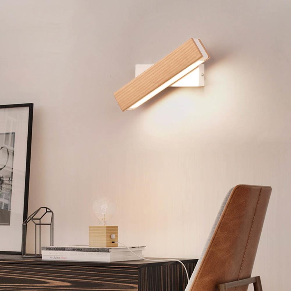 Skorter | Adjustable Wooden LED Wall Light - Jasper
