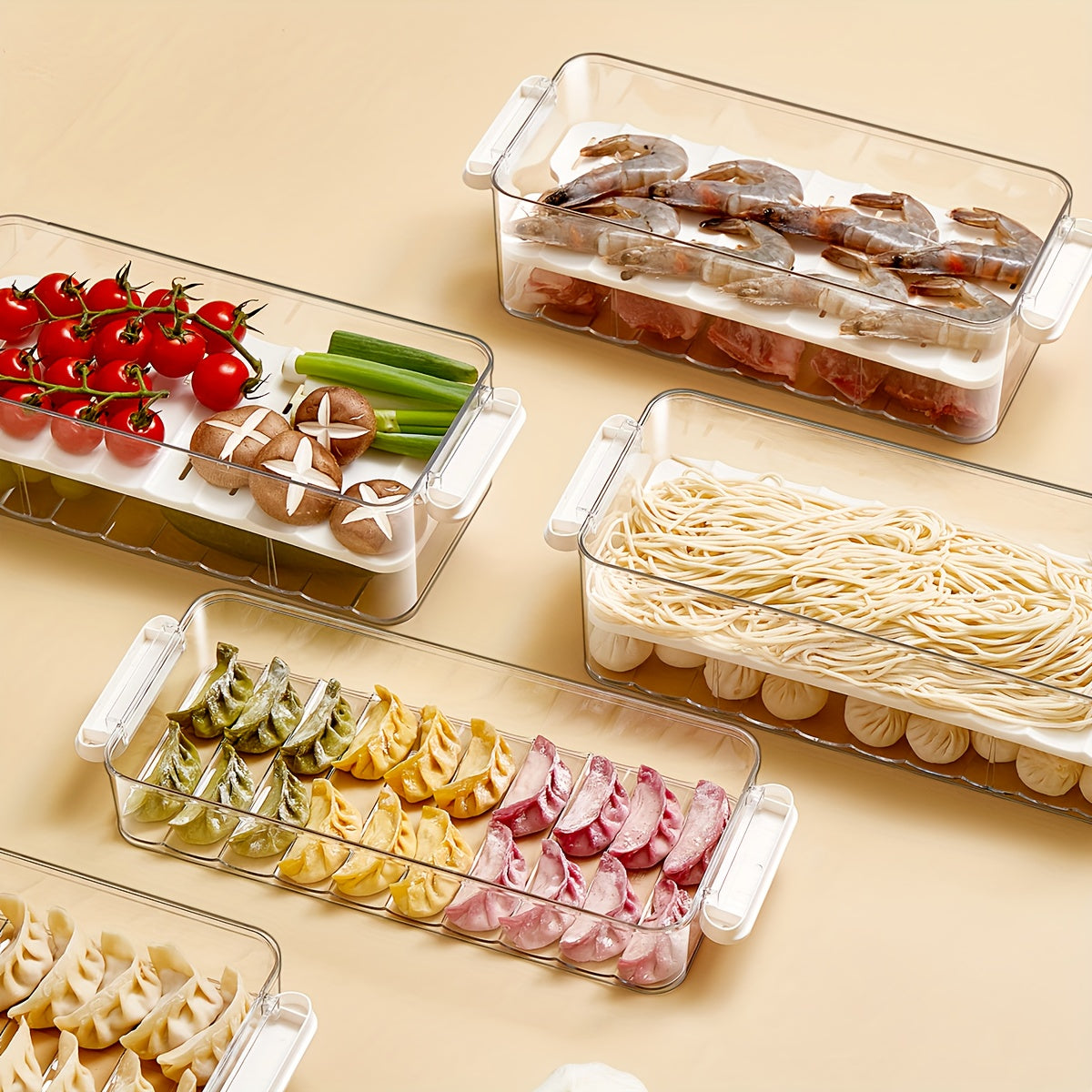 Skorter | 1 pc Refrigerator Storage Box – Food Safe PET Storage Container, Single/Double Layer