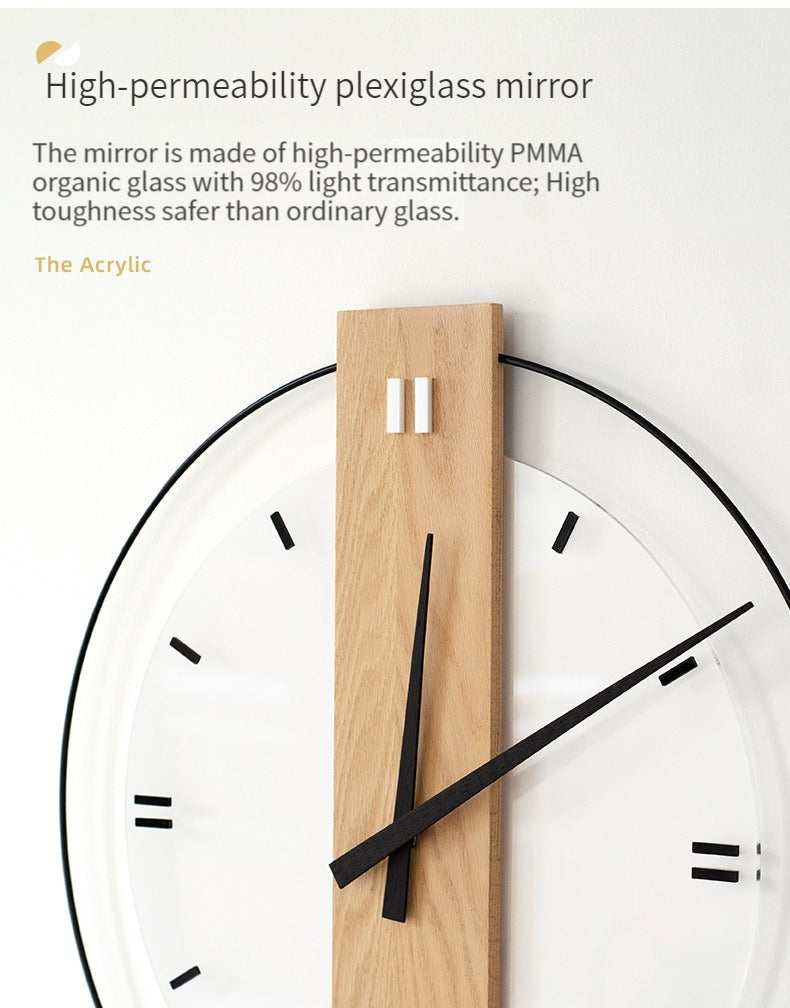 Skorter | Solid Wood Nordic Wall Decoration Clock 40cm