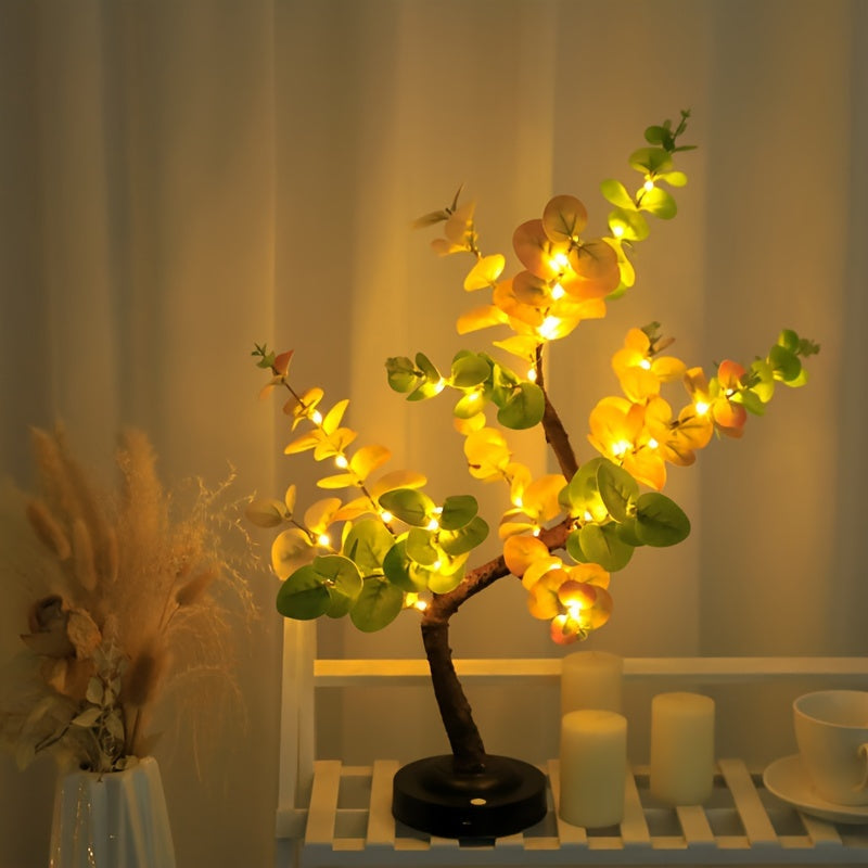 Skorter | EucalyptusGlow - LED Bonsai Tree Lamp with USB/Battery Power