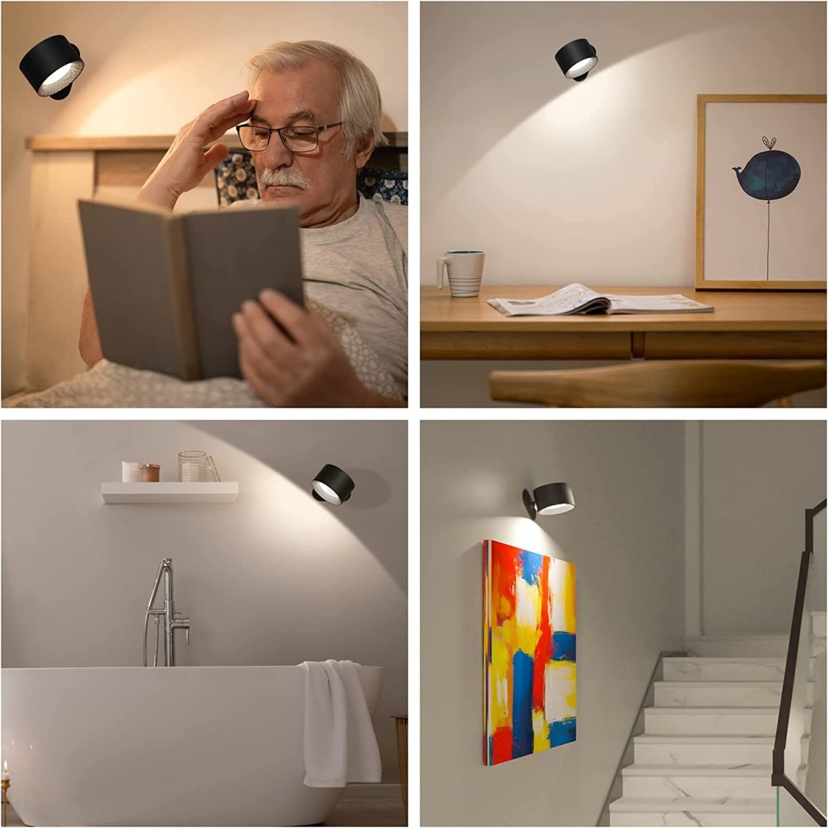 Skorter | ZENLAMP – Wireless 360° Rotating LED Lamp for Flexible Lighting