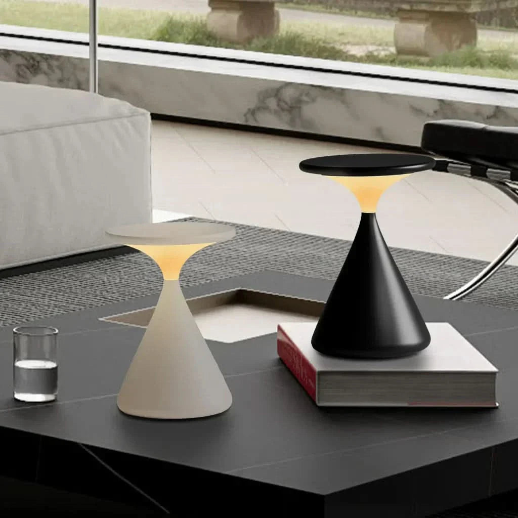Skorter | Hourglass Cordless LED Table Lamp with Touch Dimmer