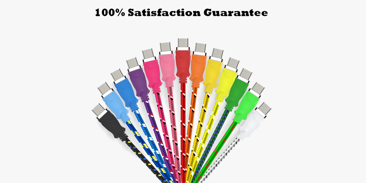 Skorter | Extra long fiber braided charging USB cable - Extra long (10ft) - Best for travel, in the car and at home