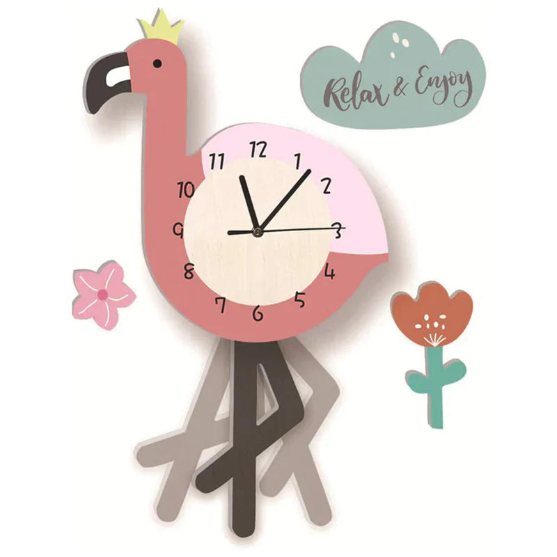 Skorter | Children's Pendant Clock with Animal Patterns