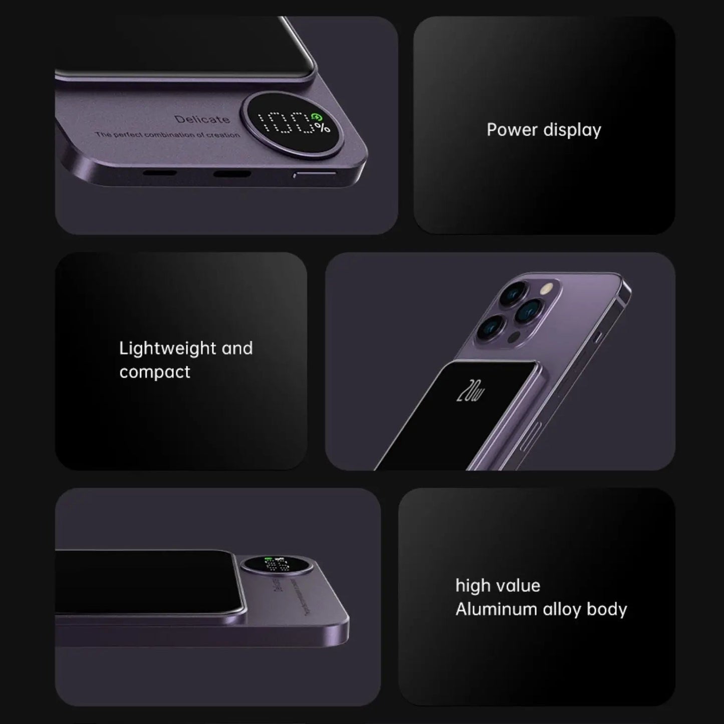 Skorter | Magnetic Fast Charging Power Bank – Wireless, High-Capacity Backup Battery for All Devices