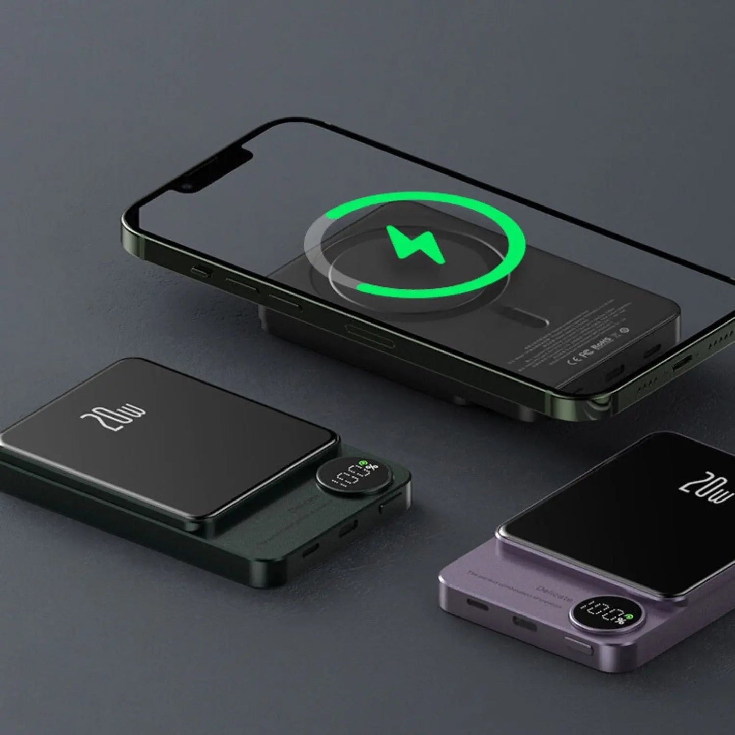 Skorter | Magnetic Fast Charging Power Bank – Wireless, High-Capacity Backup Battery for All Devices